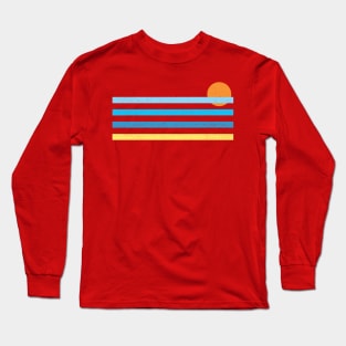 Sunset Ocean Lines Long Sleeve T-Shirt